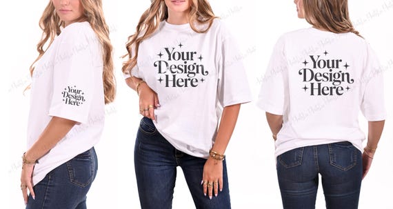 White Comfort Colors 1717 Mockup Tshirt Mockup