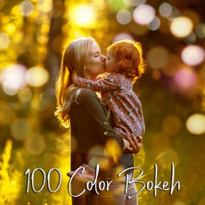 100 Color bokeh overlays