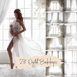 23 fondos digitales con cortinas retroiluminadas para ventanas