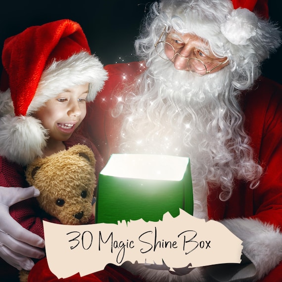 30 Christmas Magic shine box overlays