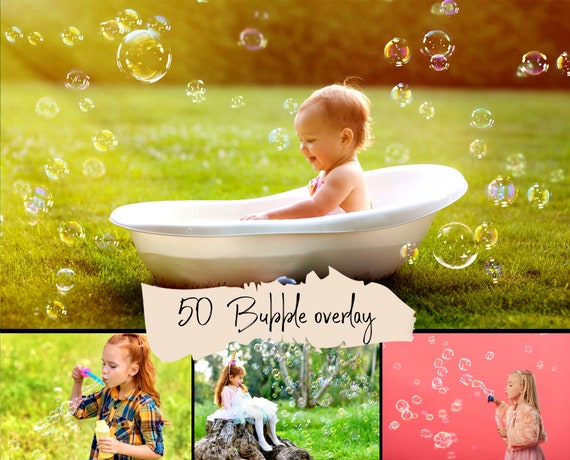 50 Soap bubbles overlay