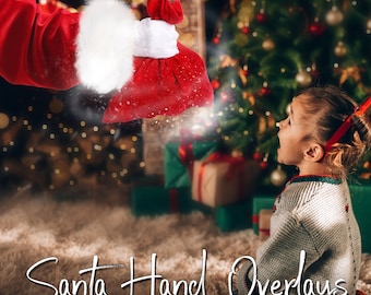 40 Santa hand photoshop overlays PNG