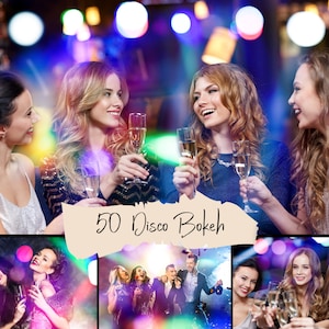 50 Light Party bokeh overlays