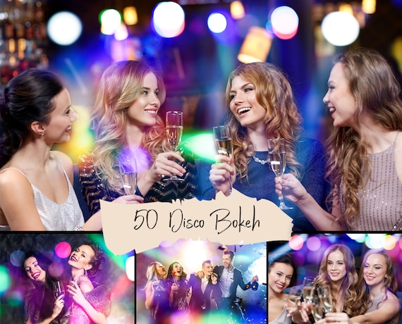 50 Light Party bokeh overlays