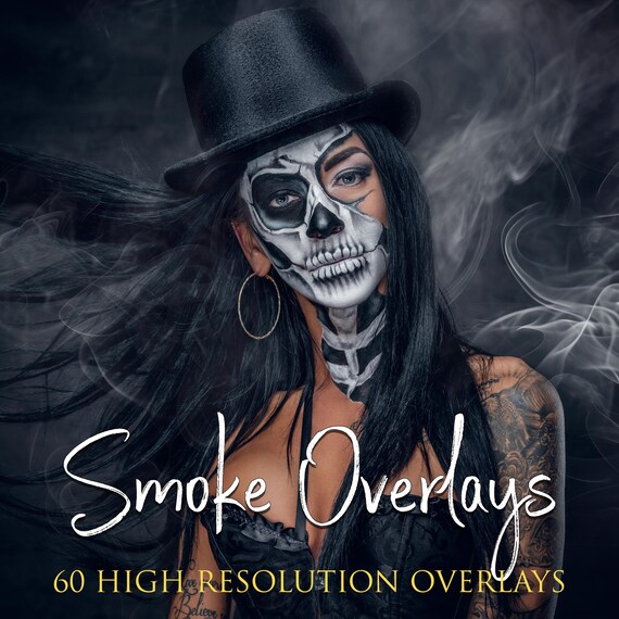 60 Smoke Halloween photoshop overlays