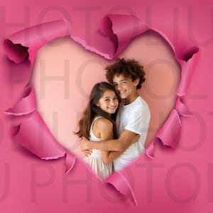 12 Carta strappata PNG, Photoshop Overlay Carta strappata, Overlay sfondo digitale San Valentino sovrapposizione fotografia rosa rossa DOWNLOAD DIGITALE
