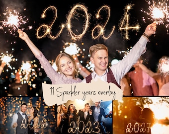 11 sovrapposizioni di foto di Capodanno Sparkler 2022-2032