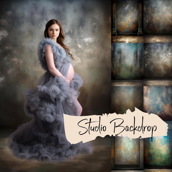 40 Old Master Background, Portrait studio backdrop, Grunge background, JPG