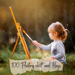 100 Floating dust + Rays overlay Transparent PNG + JPG