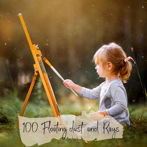100 Floating dust + Rays overlay