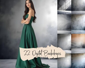 22 Dark Gray Digital Backdrops