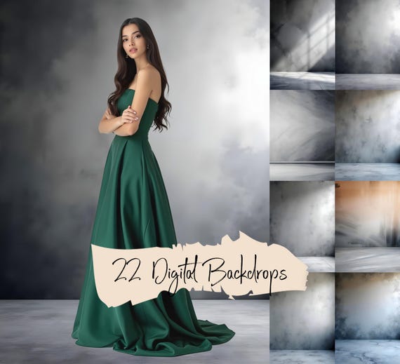 22 Dark Gray Digital Backdrops