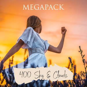 400 Sky and Clouds Megapack photo overlays