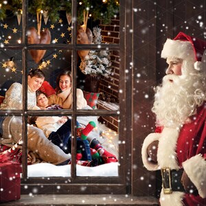 Christmas window overlay, Winter window overlays, window frame, winter window, window panes, Transparent PNG