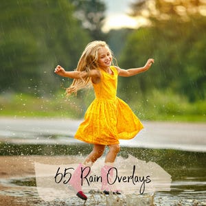 65 Realistic Rain Photoshop Overlays