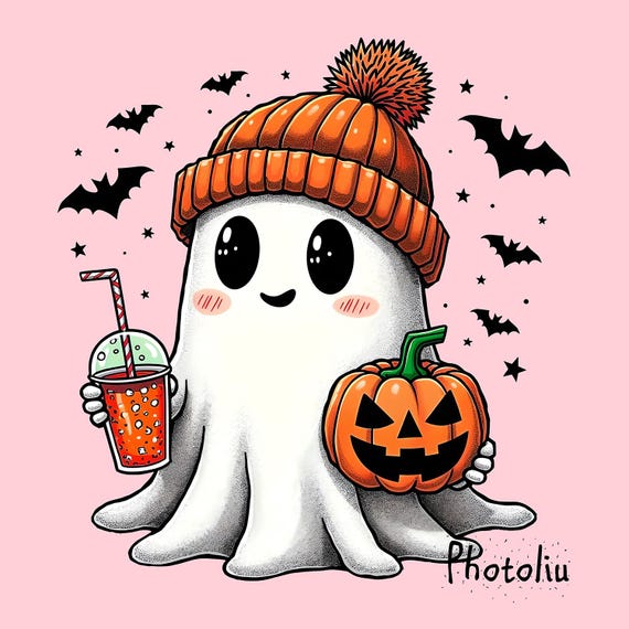 Cute ghost png, Halloween png, coffee png, bougie png, bougie ghost, here for the boos, sticker png, mug png, Trending png,