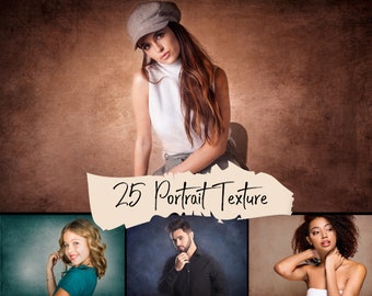 25 Fine Art Portrait Texture Photoshop Overlays, Textures for Photoshop, digital backdrop, JPG