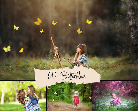 50 Butterfly photo overlays