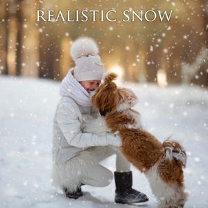 50 Snow overlays, realistic light snow overlays, falling snow overlays, transparent snow, PNG