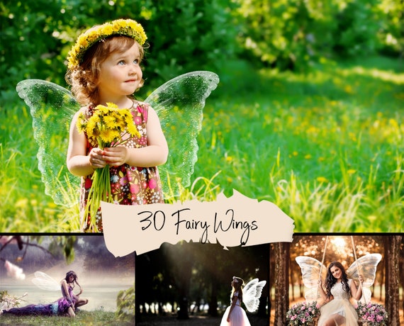 30 Fairy wings photoshop overlays