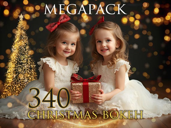 340 Megapack Christmas Bokeh ,Christmas bokeh and glitter, Christmas blowing glitter, Gold bokeh, Christmas tree lights, Twinkle gold bokeh