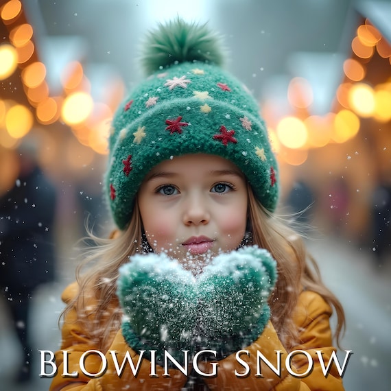 30 Blowing snow photo overlays