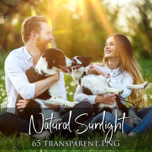 65 Natural Sunlight overlays Transparent PNG + JPG