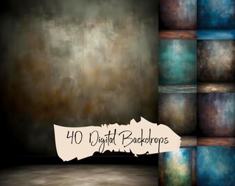40 fondos de viejos maestros, fondo de estudio de retrato, fondo grunge, JPG