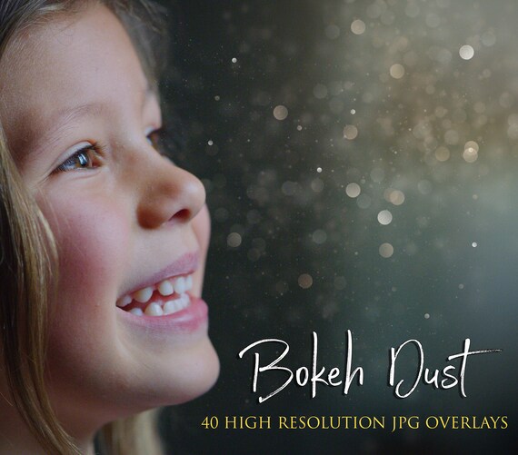 40 Bokeh dust overlay, glitter dust, floating dust, Light and bokeh overlays, light effect photo overlays