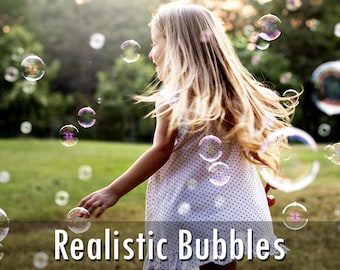 75 Realistic bubbles overlays, JPG file