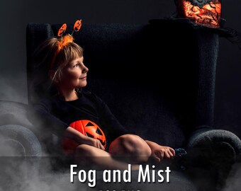 100 Halloween Fog and Mist photoshop overlays, Photoshop Effects, Transparent PNG