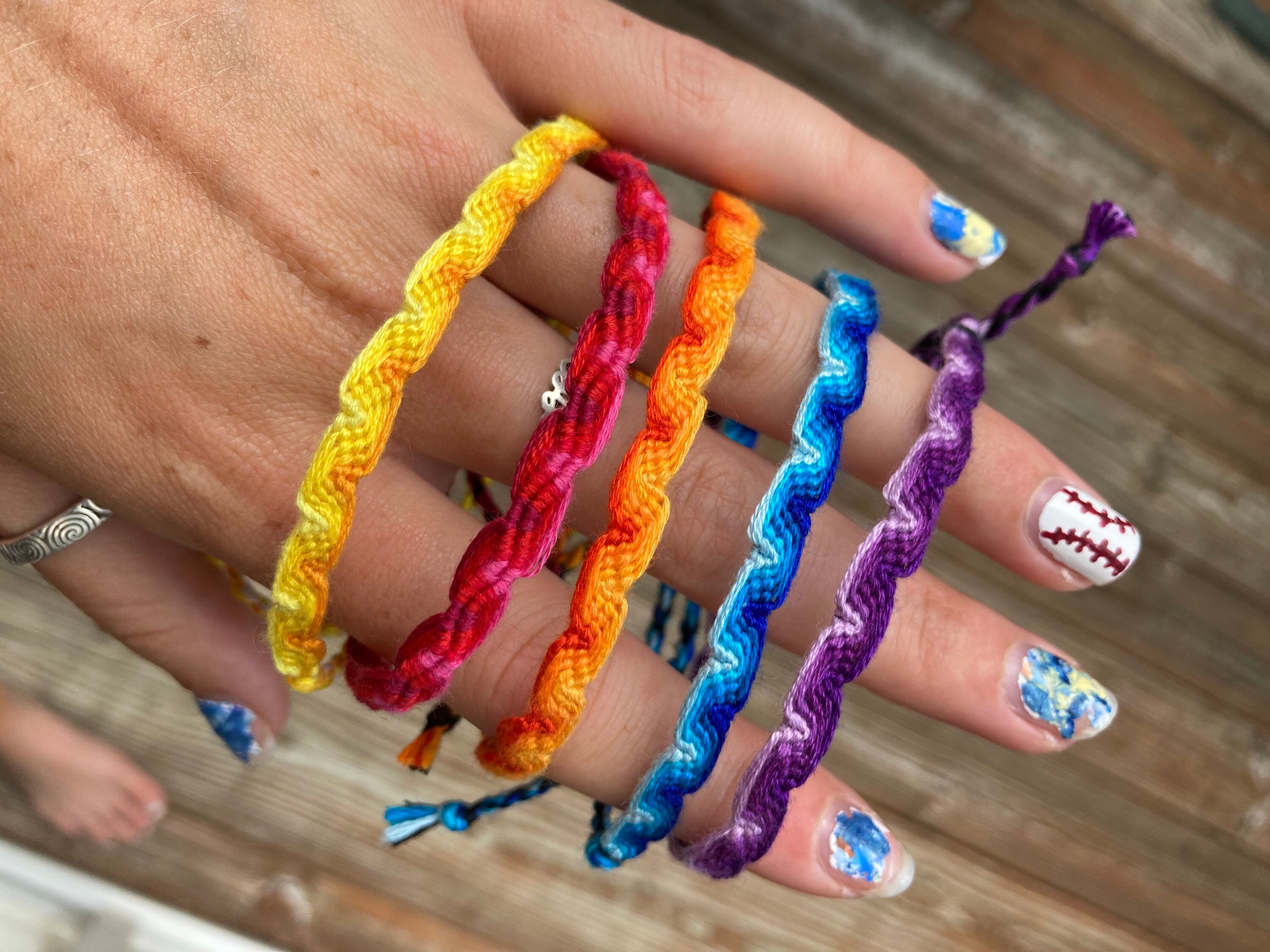 Trendy string best sale bracelet