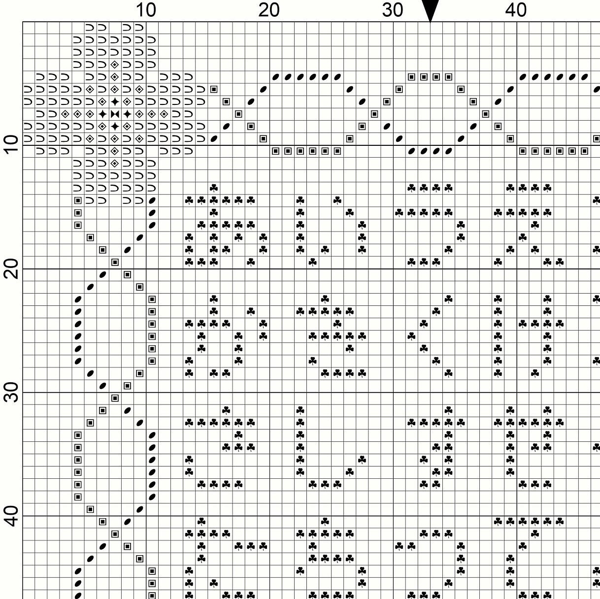 Japanese Hiragana Cherry Blossom Inspired Cross Stitch Sampler