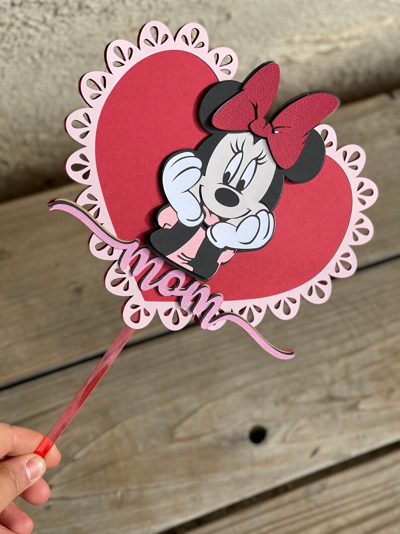 3D Disney Minnie Mouse Inspired Cake Topper