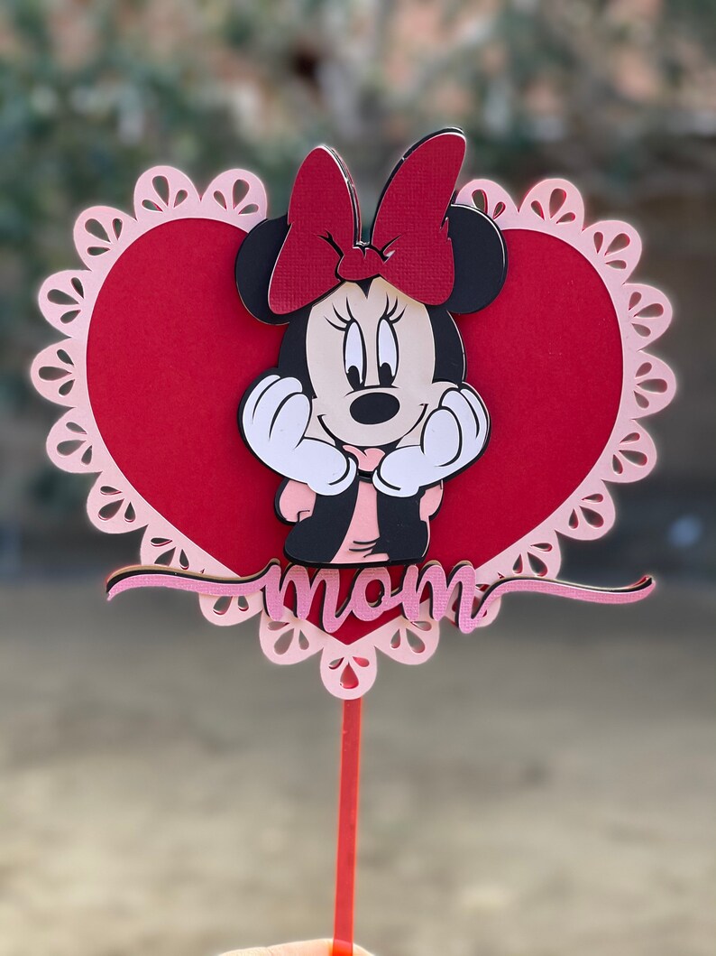 3D Disney Minnie Mouse Inspired Cake Topper