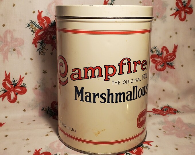 Vintage Campfire Marshmallow Tin Etsy