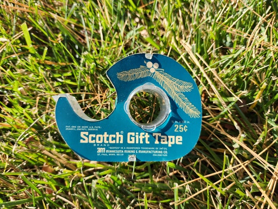 Vintage Christmas Scotch Tape Dispenser, Gift Wrap Decortive Tape 