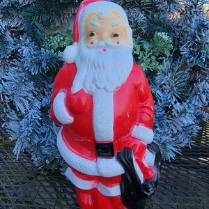 1968年製 Empire社製Made in USA ヴィンテージ サンタドール Vintage Christmas 1968 Empire Plastics Santa Blowmold - Etsy