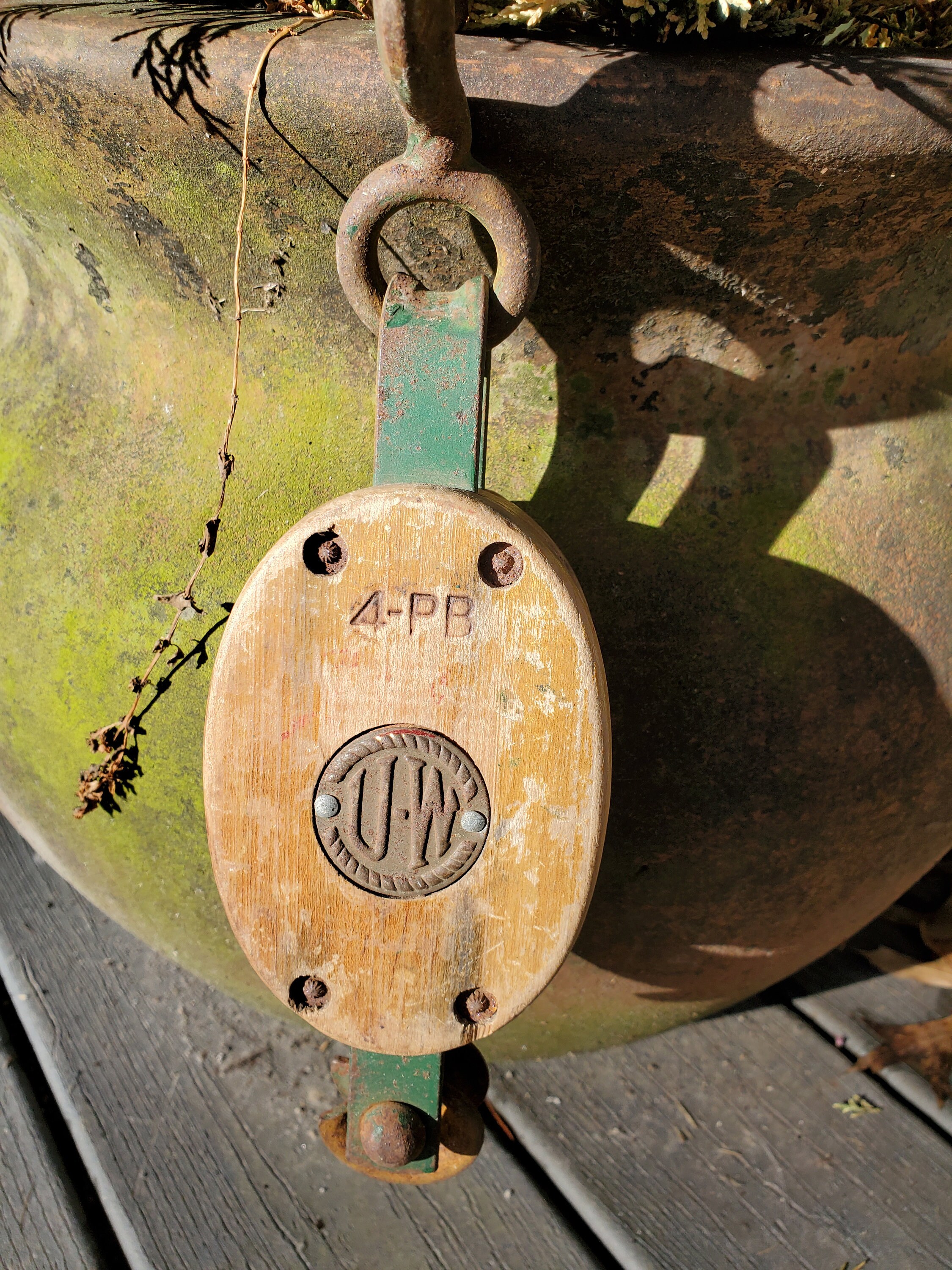 Wood Block Tackle for sale Only 4 left at 75