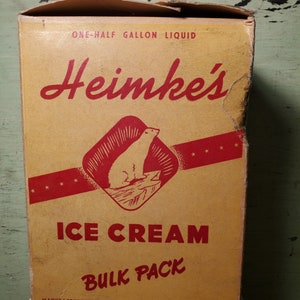 Vintage Heimke&#39;s Ice Cream box