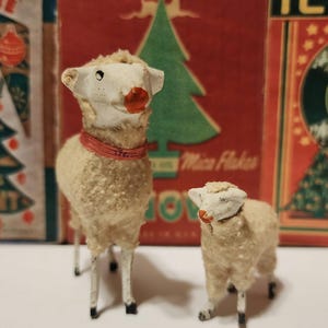 Antique Wooly Sheep - Etsy