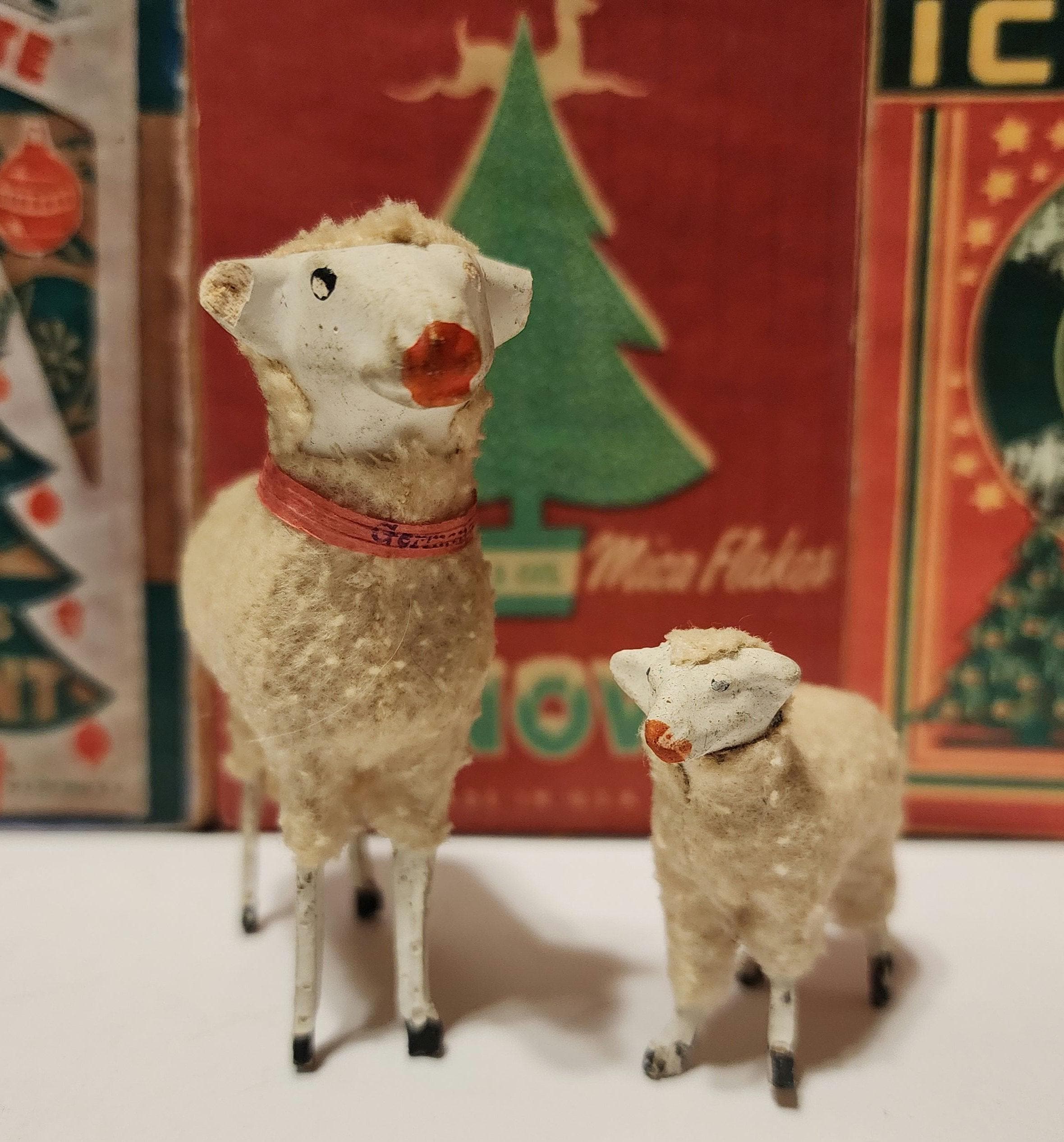 Antique Wooly Sheep - Etsy