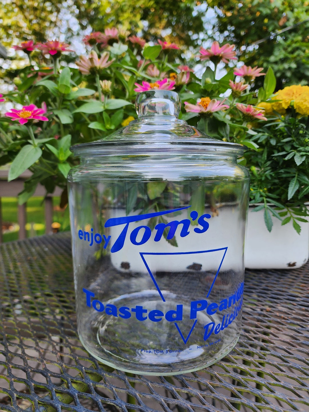 Vintage Tom's Peanut Jar, Snack Jar, General Store Etsy