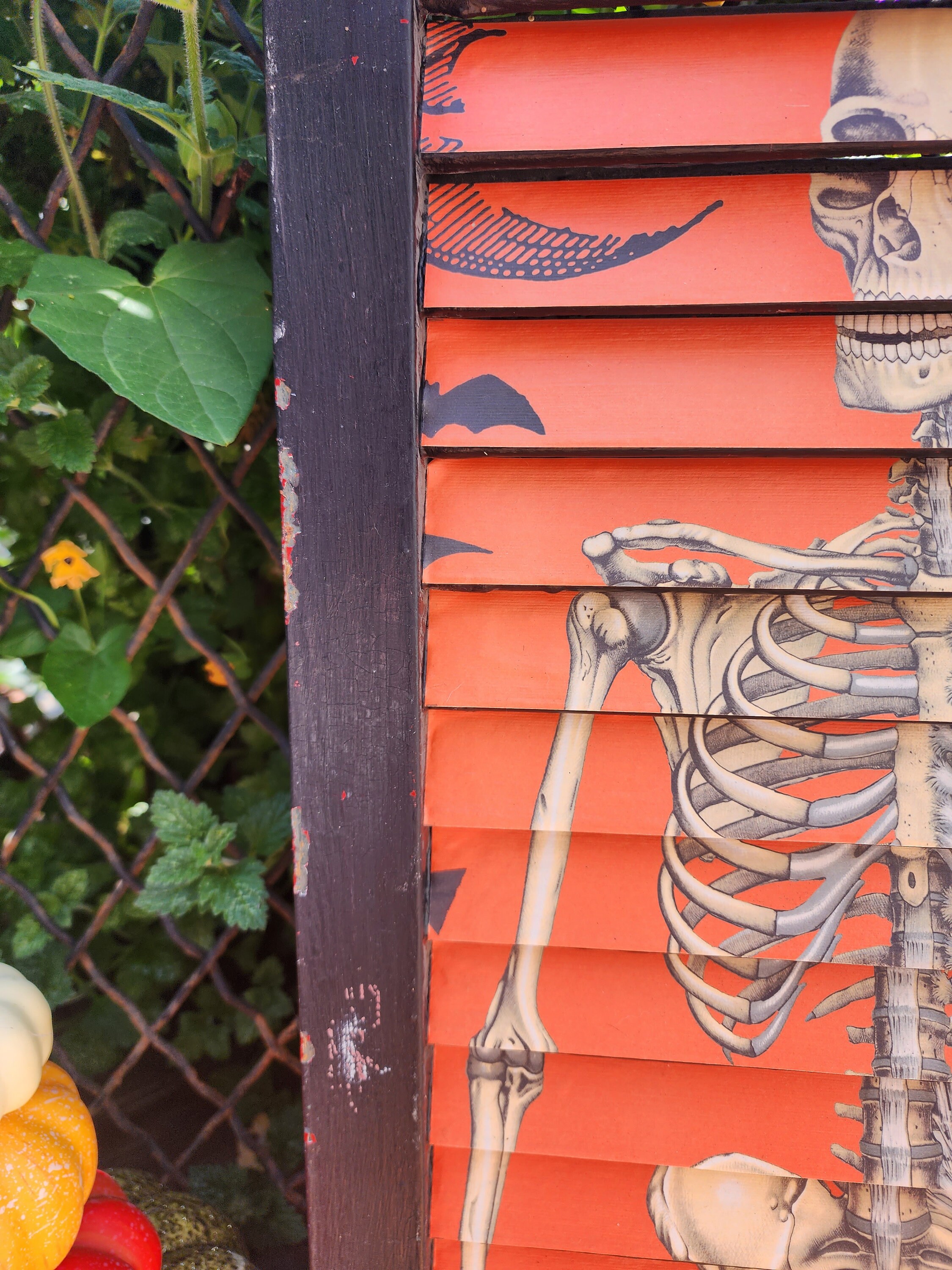 Greeter Wall Repurposed Farmhouse Shutter Wall Hanging, Black Shutter, Halloween ...