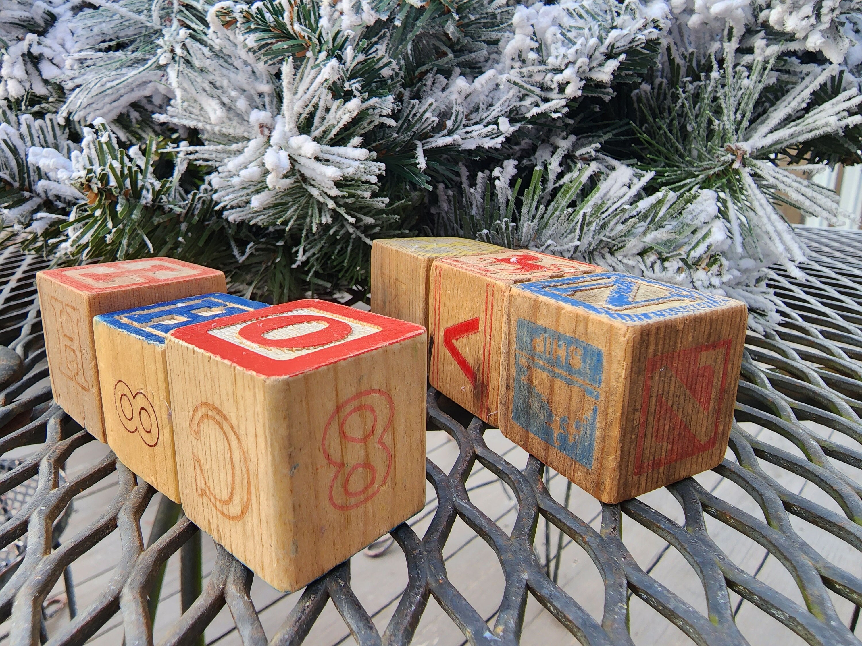 Vintage LUV Alphabet Block Word Small Size Block Etsy