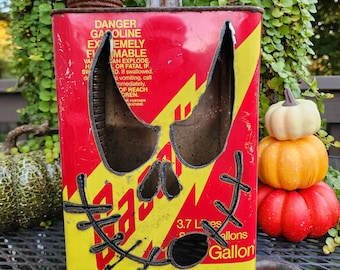 Vintage Gas Can Jack O Lantern, Halloween