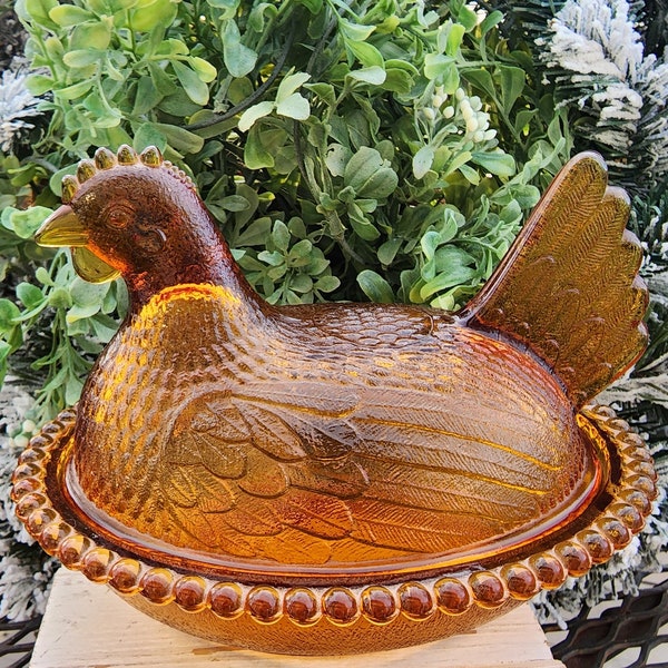 Chicken Candy Dish Etsy
