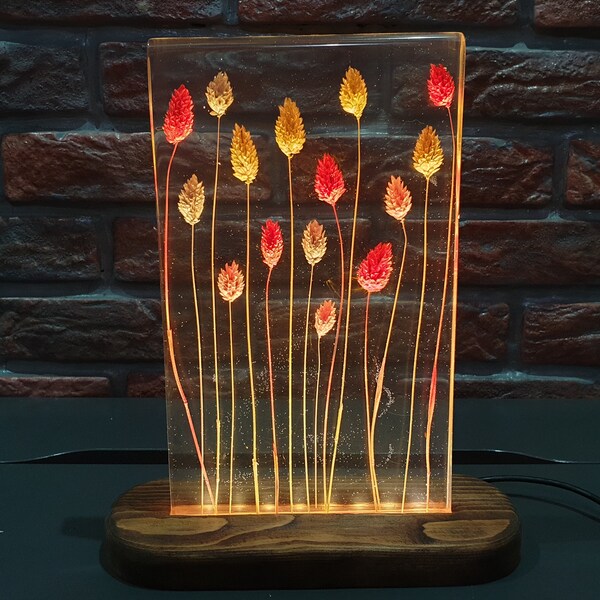 Epoxy Resin Lamp Etsy