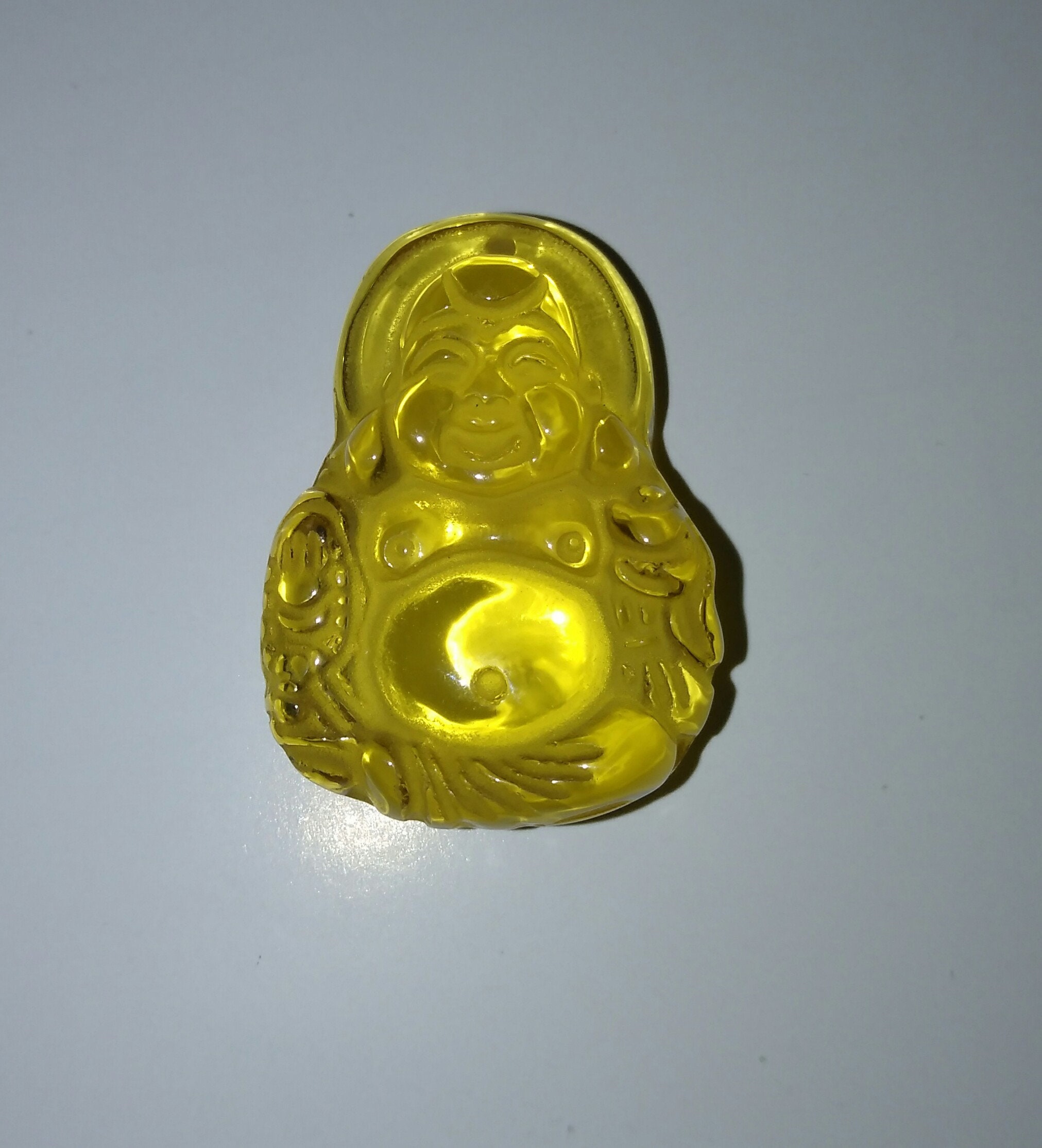 1 pc buda tallado forma pequeño colgante en amarillo Jade | Etsy