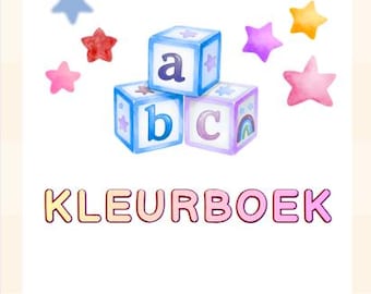 Libro para colorear del abecedario para niños: aprende a colorear y descubre las letras | Páginas para colorear del alfabeto imprimibles | Libro educativo para colorear en PDF
